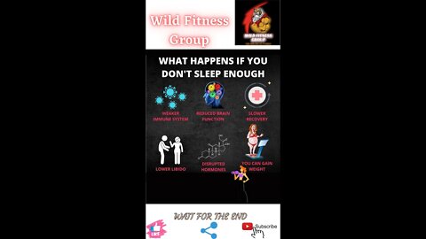 🔥What happens if you don't sleep enough🔥#shorts🔥#viralshorts🔥#fitnessshorts🔥#wildfitnessgroup🔥