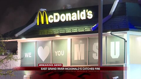 Fire closes MSU McDonalds