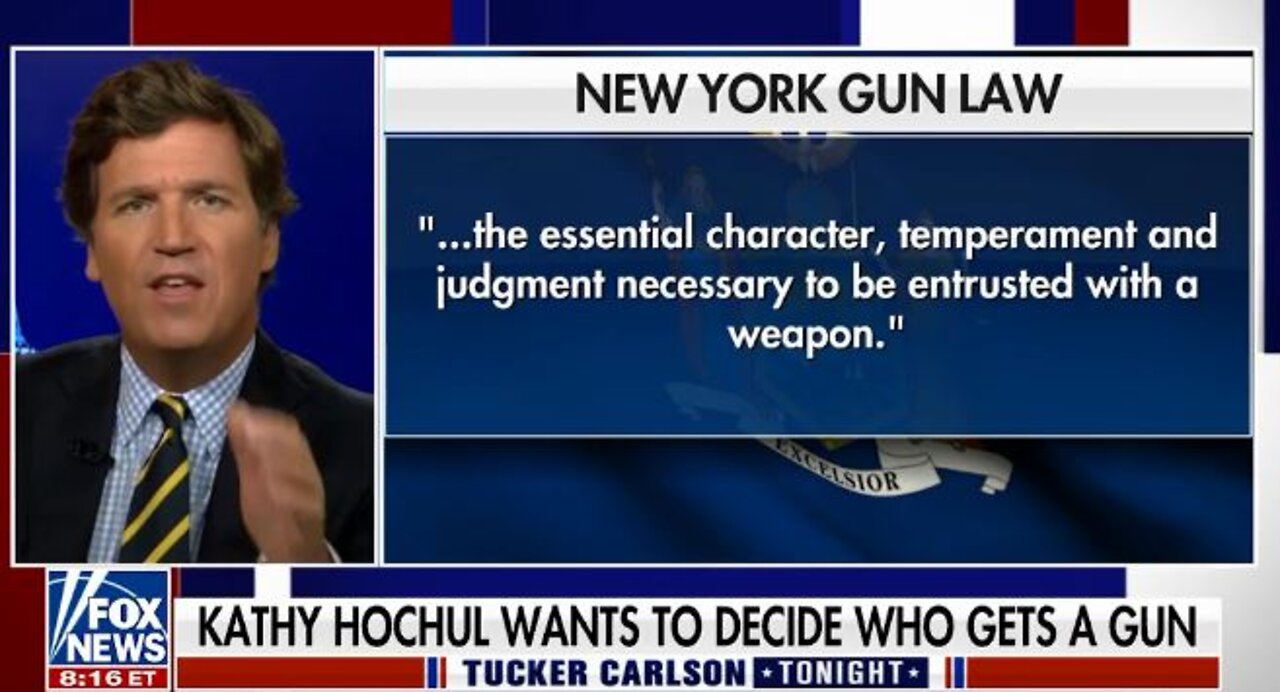 NY Gov Kathy Hochul - personally decides who gets guns in New York