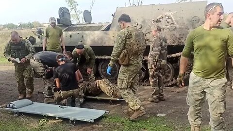Evacuation of seriously wounded AFU in the Kherson direction 2