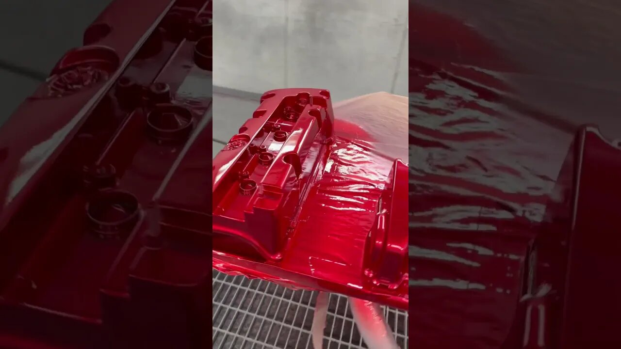 Freshly baked. No not me, these beautiful k20 Candy Red Rocker covers!