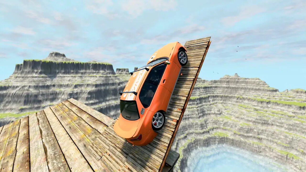 #shorts BeamnG Drive Leap of Death Cars trucks Jumps cars crashes