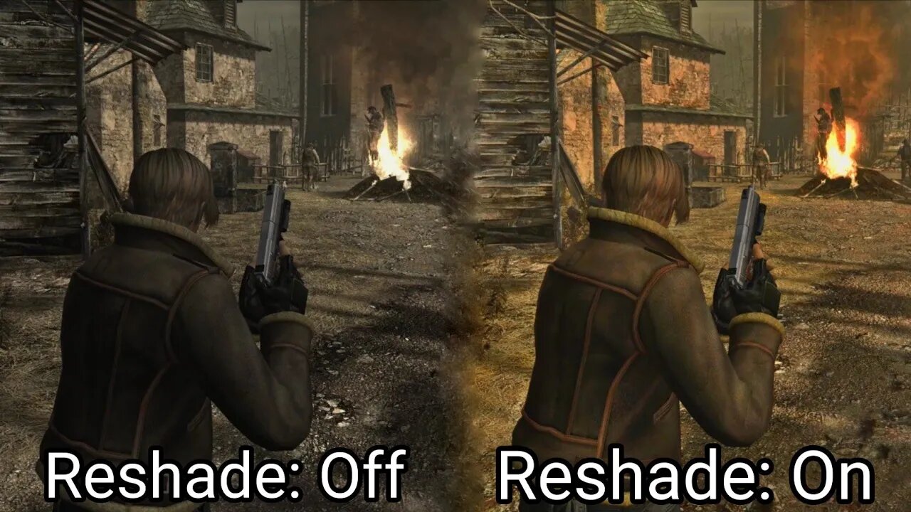 Resident Evil 4 Reshade On/Off Comparison