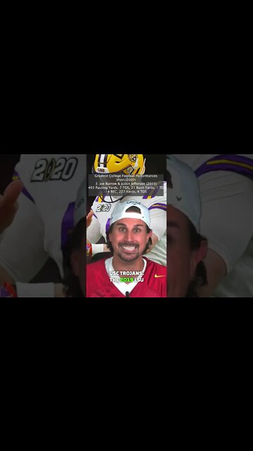 LSU Tigers Greatest College Football Team Ever #football #shorts