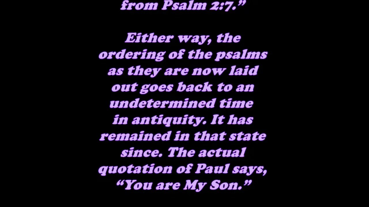 Daily Bible Verse Commentary - Acts 13:33