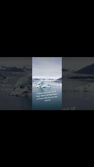 Icebergs are Fresh water? #facts