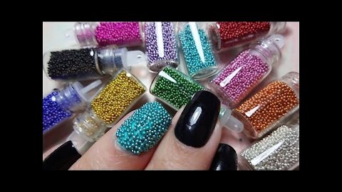 How to apply caviar on nails - Caviar Nails1