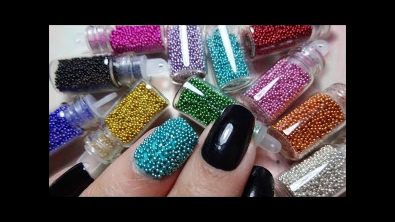 How to apply caviar on nails - Caviar Nails1