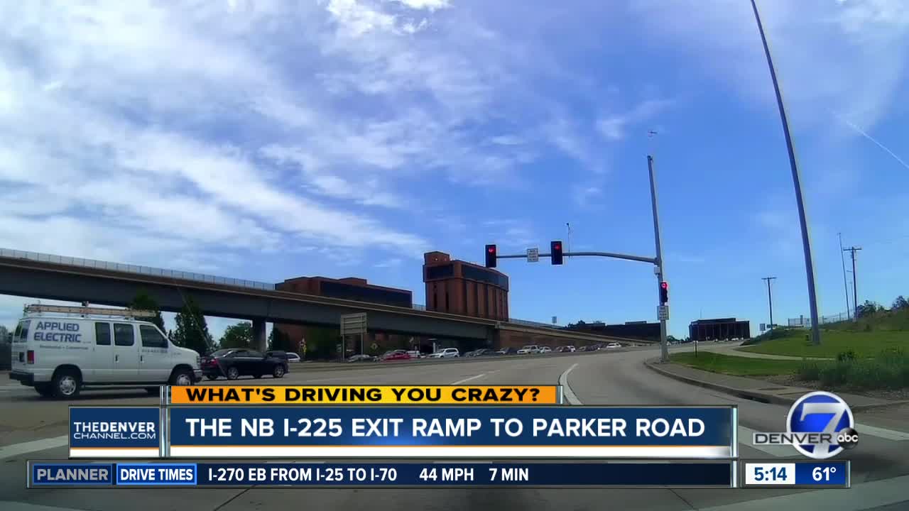 What's Driving You Crazy? The ramp from NB I-225 to SB Parker