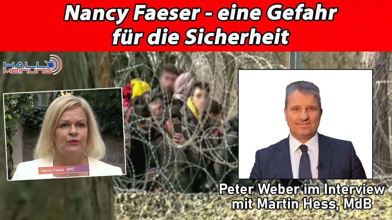 Nancy Faeser - eine Gefahr für die Sicherheit@Peter Weber🙈