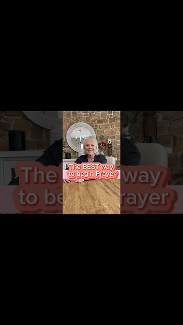 The BEST way to begin prayer #shorts #prayer #christianity