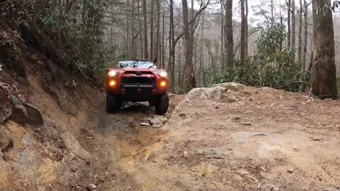 Hurricane + Creek + Trail, + Shelton + Laurel, + and + Bear + Wallow + Gap + with + the + 4 + Runner