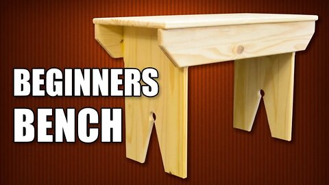 Mini Wooden Bench - Woodworking For Beginners #33