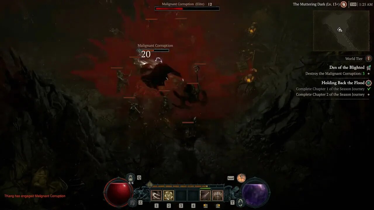 Diablo IV Den of the Blighted Malignant Tunnel Season of The Malignant 4k