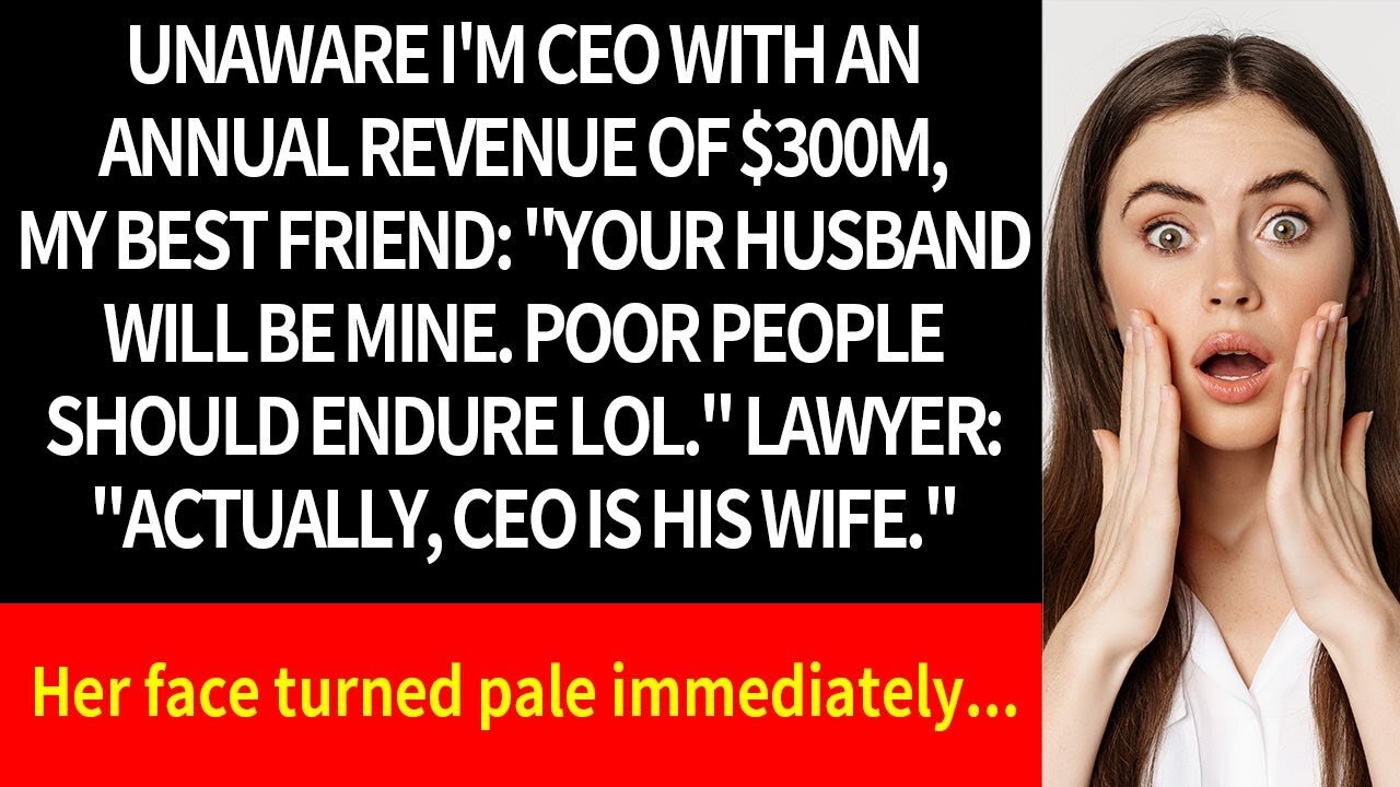 Unaware I'm a CEO of a $300M company, my friend quipped, _Poor you, I'll take your husband.