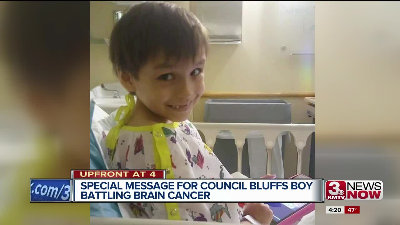 'Iron Man' Robert Downey Jr. sends message to Council Bluffs boy with brain cancer