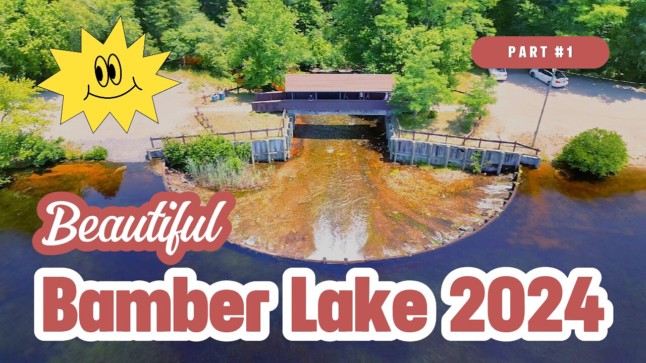 Beautiful Bamber Lake Through the Lens of a Drone 2024 in 4K