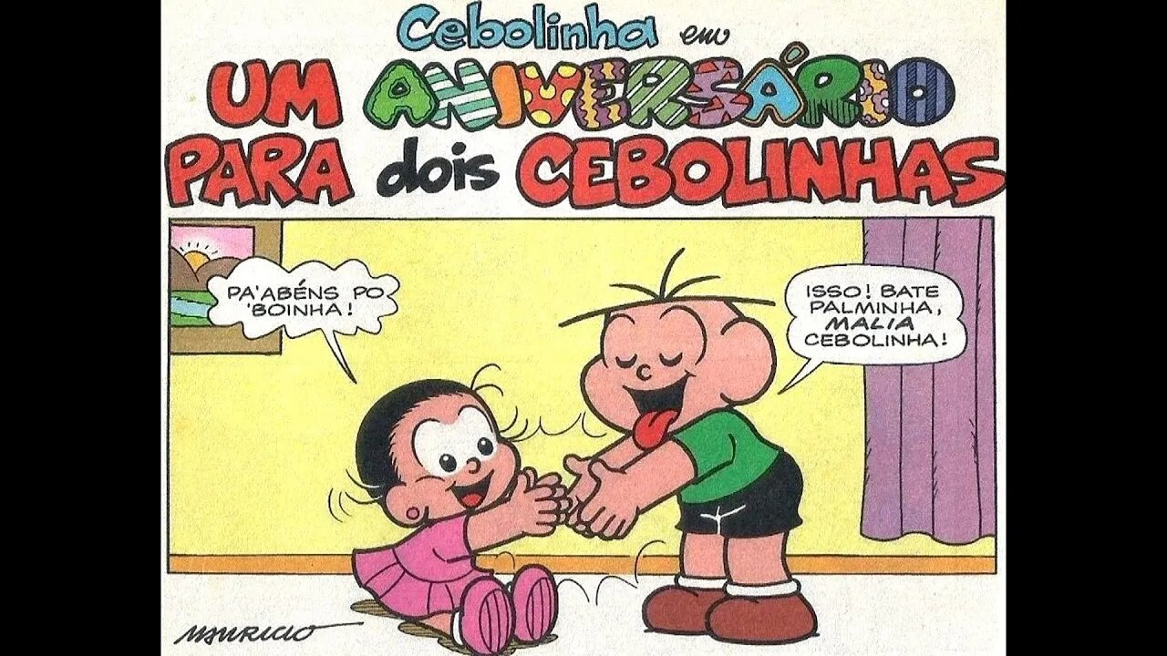 Cebolinha em-Um aniversário para dois Cebolinhas | Gibis do Rapha 2