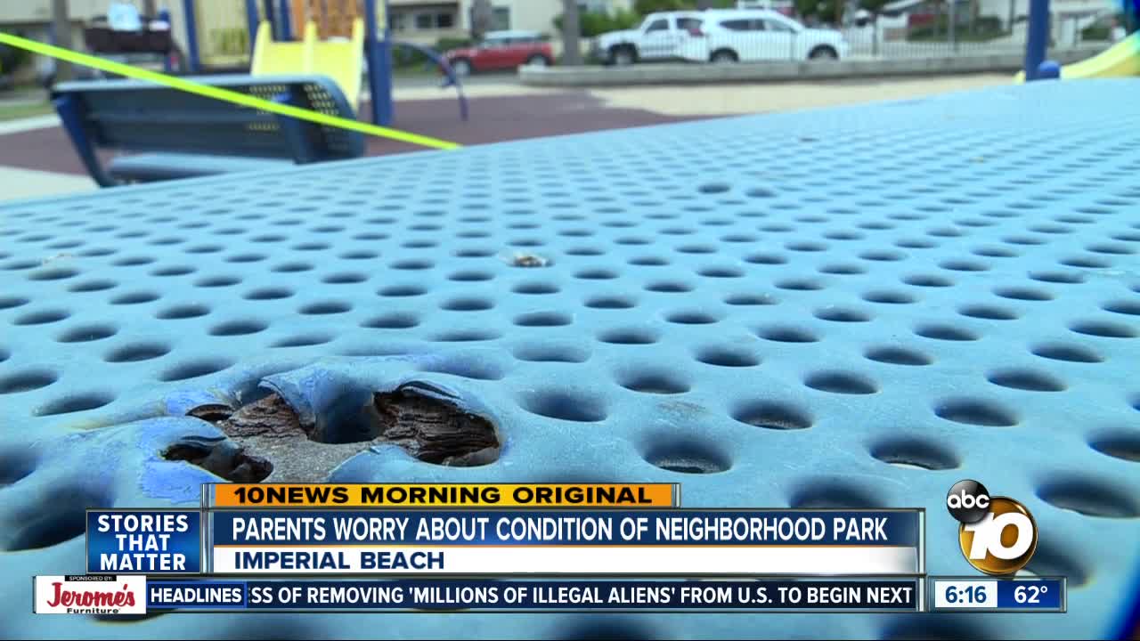 Parents worry about condition of neighborhood park in IB