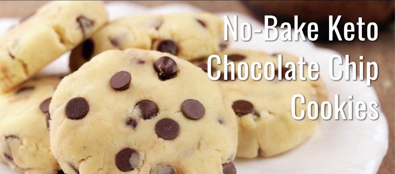 No-Bake Keto Chocolate Chip Cookies (Keto Diet)