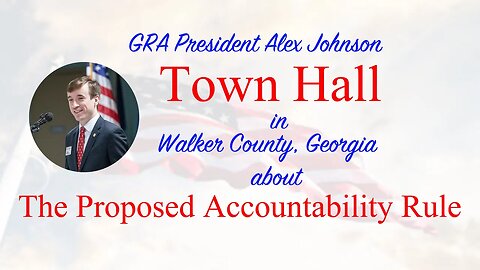 GRA President Alex Johnson: Proposed Accountability Rule