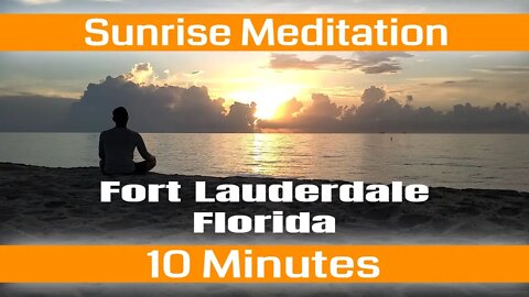 Meditation at the Beach - 10 Minute Peaceful Mindful Presence - No Voice - No Music