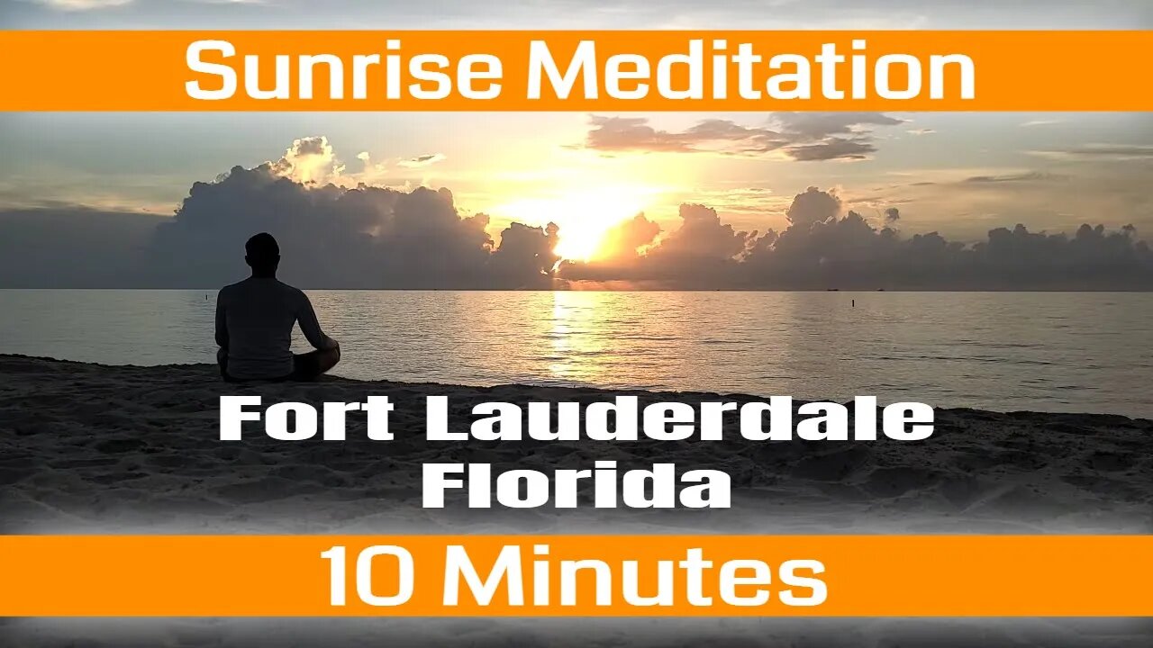 Meditation at the Beach - 10 Minute Peaceful Mindful Presence - No Voice - No Music