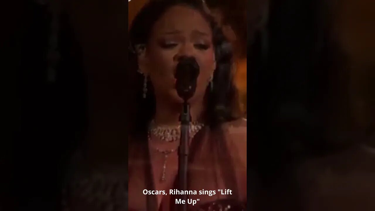 Oscars, Rihanna sings Lift Me Up.#shorts