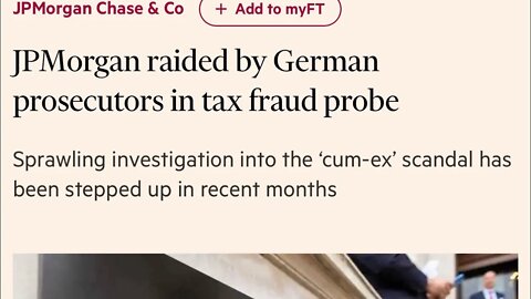 JPMorgan Corporate office and officers residence raided in Germany