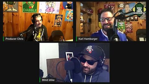 @BlindMikeProject convinces Karl that @whydoipodcast is better than @KarlWATP | Chris Agrees