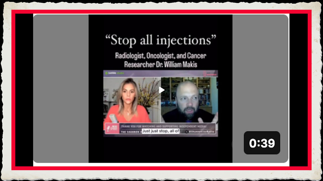 Dr William Makis stop all vaccines