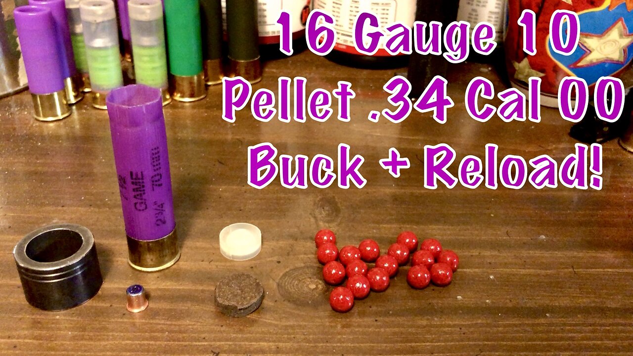 16 Gauge 10 Pellet 00+ Buckshot Reload 1 3/8 Ounces