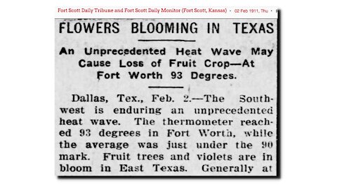 NASA Fabricating 1911 Temperature Data