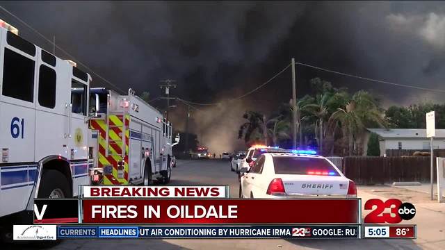 A fire in Oildale leaves home destroyed, no one was injured