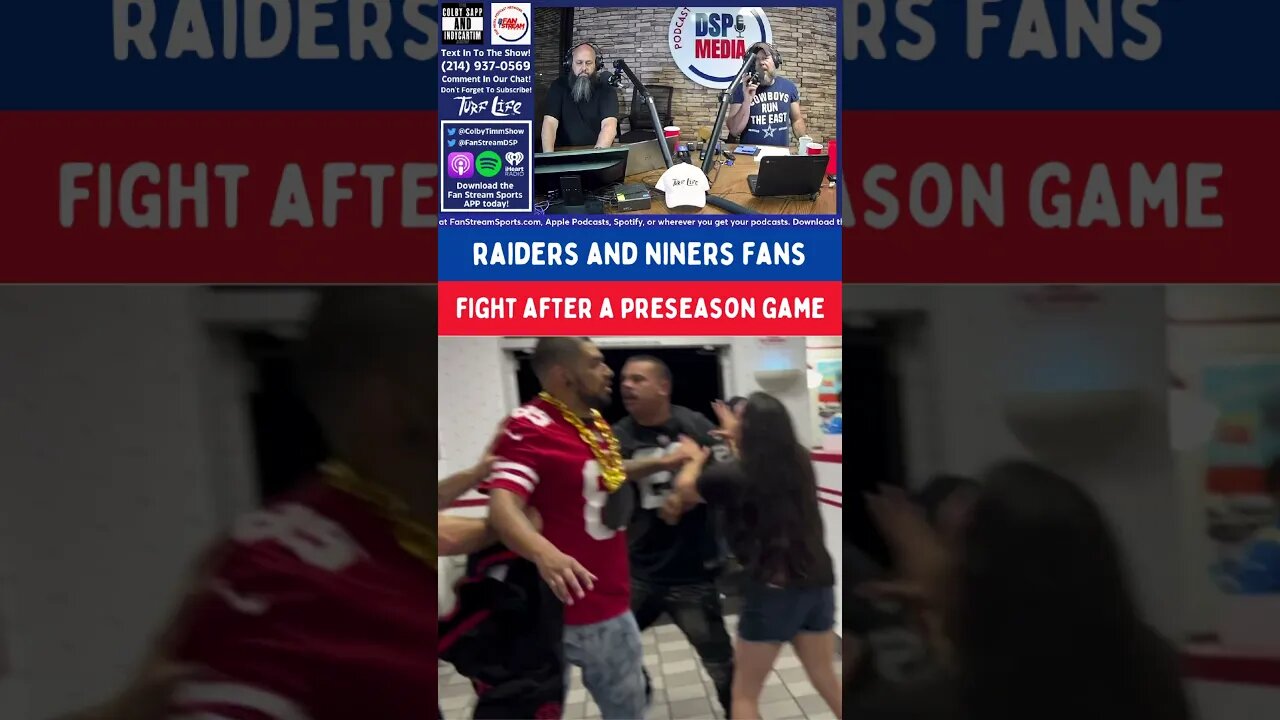 #shorts #sports #raiders #49ers #innout #fight #news #podcast #fanstreamsports #dspmedia #party