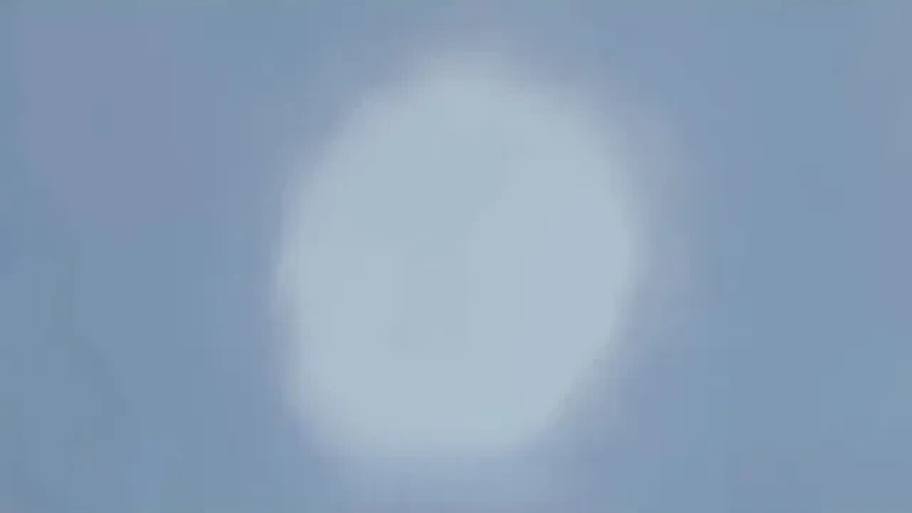 Large Sphere UFO Very Low Altitude
