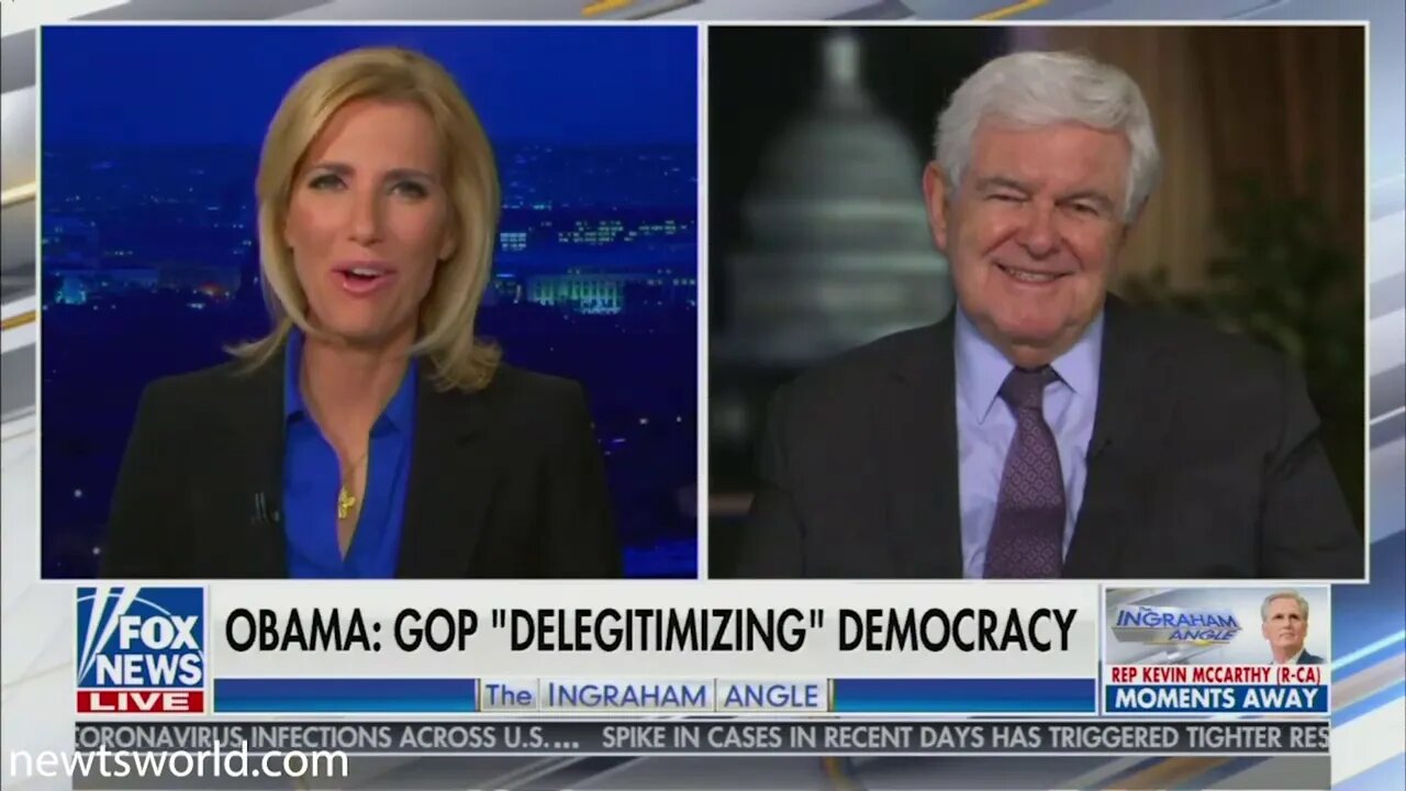 Newt Gingrich on Fox New Channel's Ingraham Angle | Nov 12, 2020