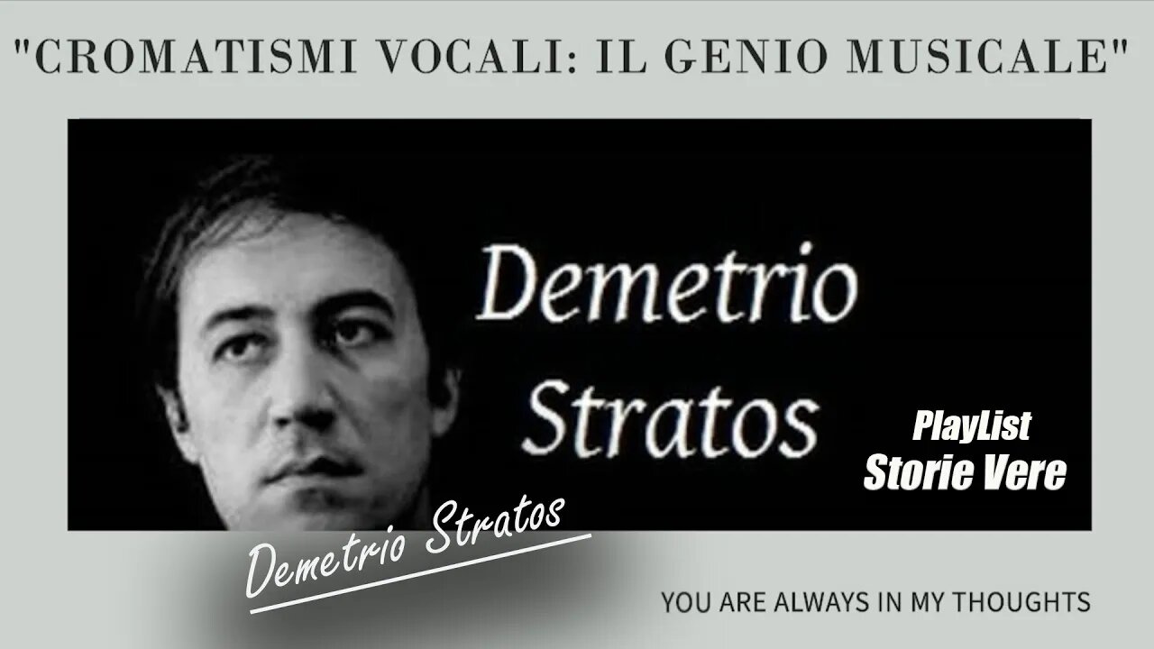 "Cromatismi Vocali: Il Genio Musicale di Demetrio Stratos" #CantanteInnovativo #VoceEstesa