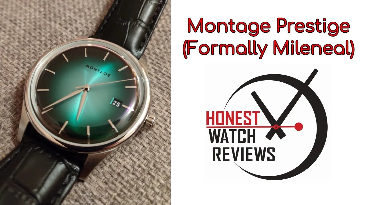 Montage (Mileneal) Prestige Aurora Green Microbrand Honest Watch Review #HWR