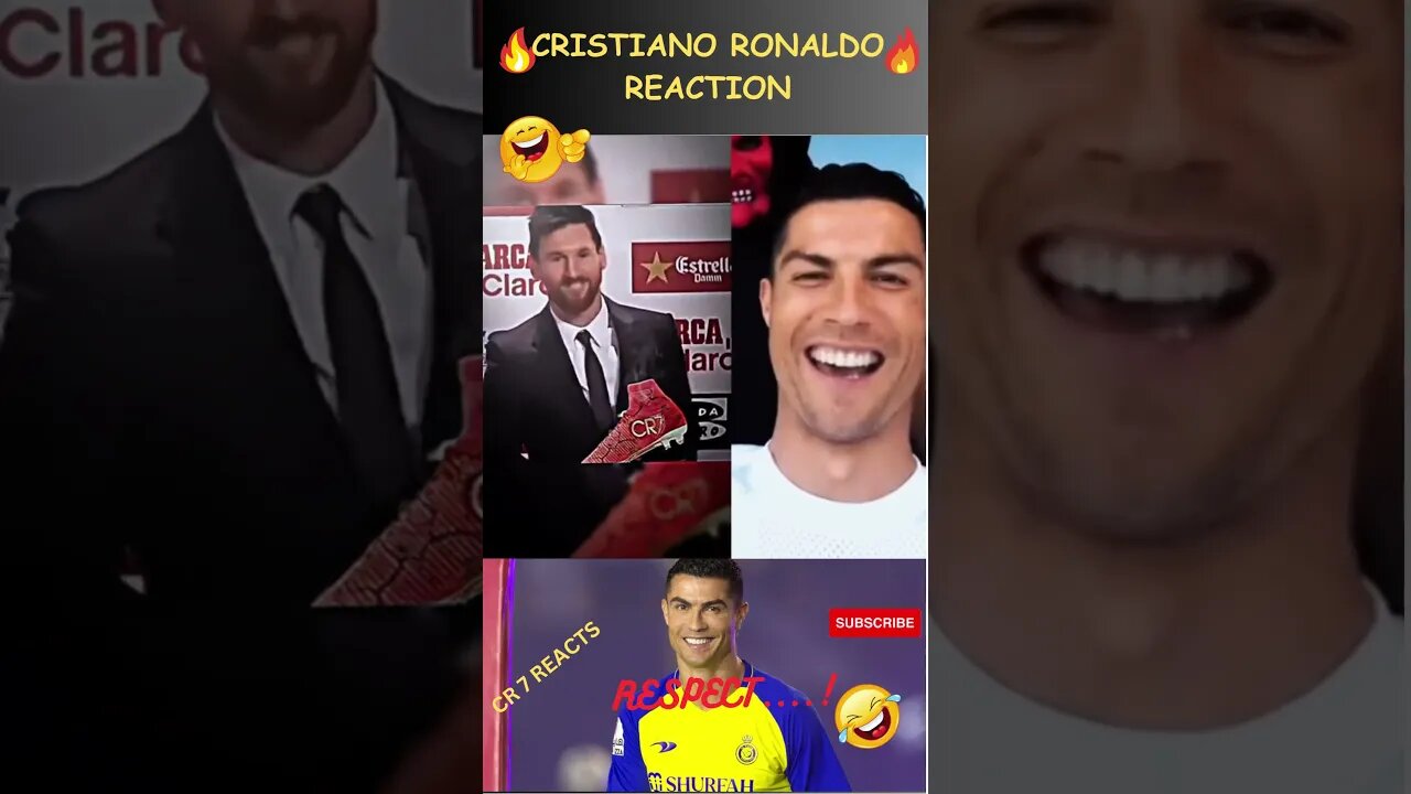 RONALDO REACTION VIDEO 😂😂😂 #shorts #ronaldo #football #messi #nymar #new #soccer