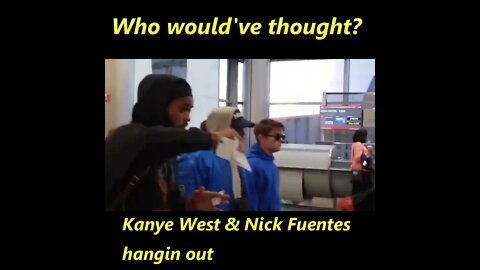 Kanye and Nick Fuentes hangin out. Who would've thought?