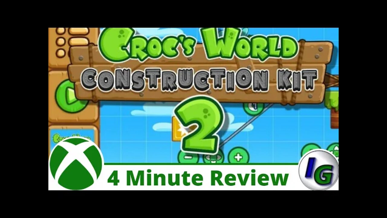 Croc's World Construction Kit 2 4 Minute Game Review on Xbox