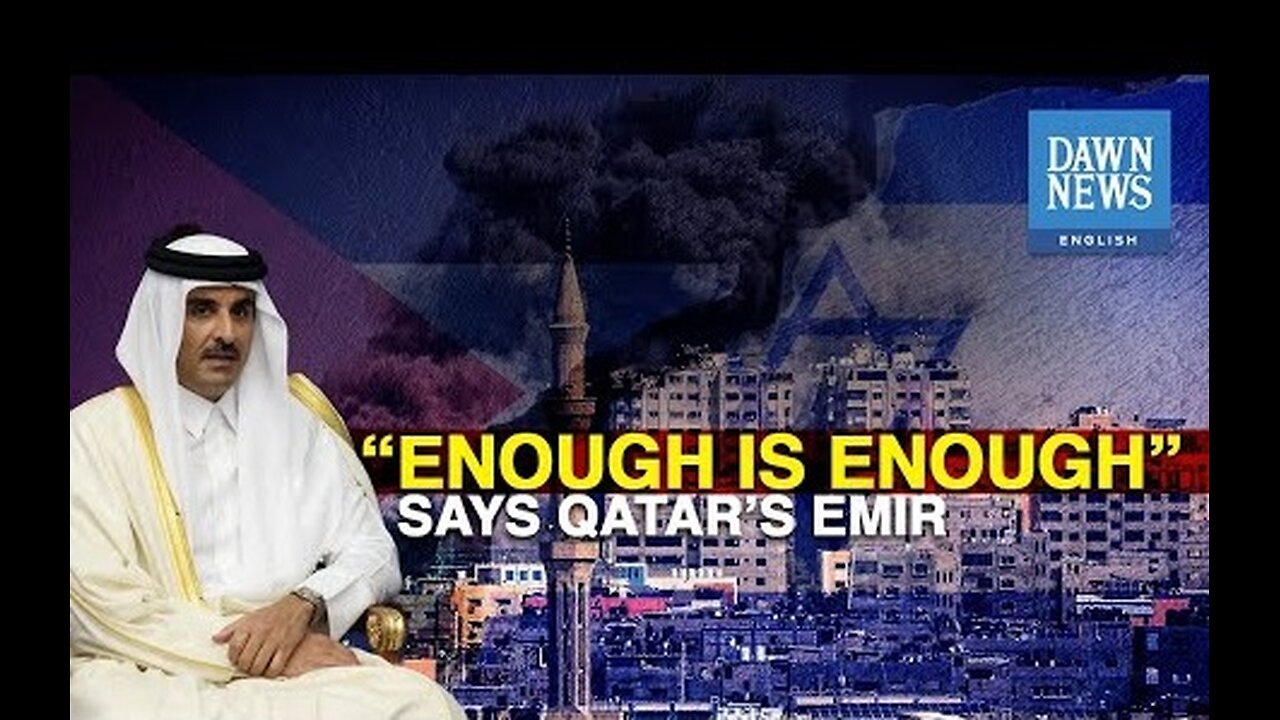 Qatar Emir Lashes Out At The World For Giving Israel A “Free License To Kill” | Dawn News English