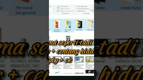 trik hidden file #caramenyembunyikanfile #filemanagement