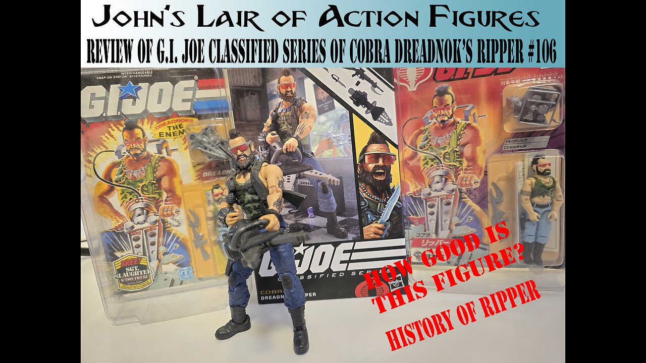 Review of G.I. Joe Classified Cobra Dreadnok Ripper #102