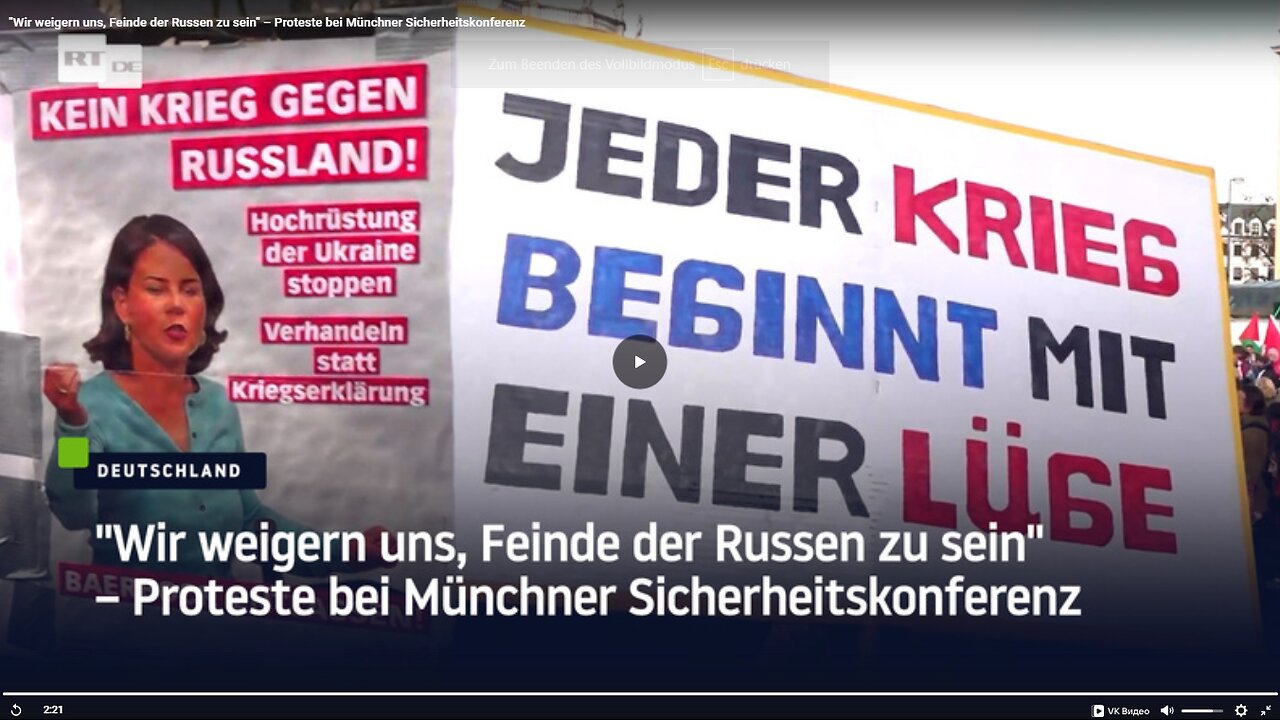 Frieden in Europa könne es nur mit und nicht ohne Russland geben