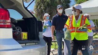 Schumacher Automotive holds food drive at Dreher Park in West Palm Beach