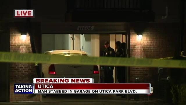 Stabbing reported outside of Utica condo; Police search for suspect