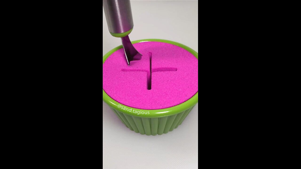 Satisfying Block of Kinetic Sand ASMR