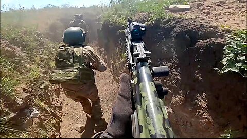 Assault on Ukrainian Positions #6 War Footage